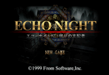 Echo Night No. 2: Nemuri no Shihaisha Title Screen